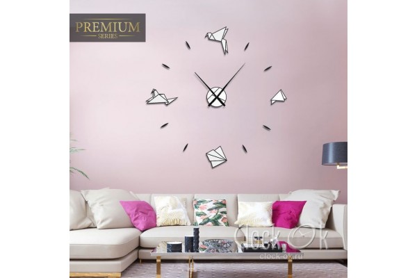 Настенные 3D часы Origami Premium W 150