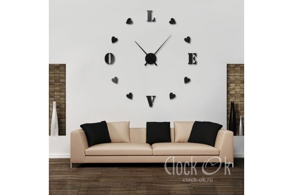 Настенные 3D часы Sweet Love B 150