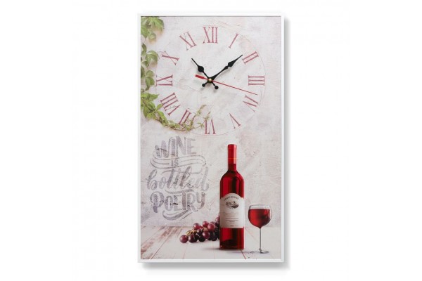 Настенные часы-постер Wine