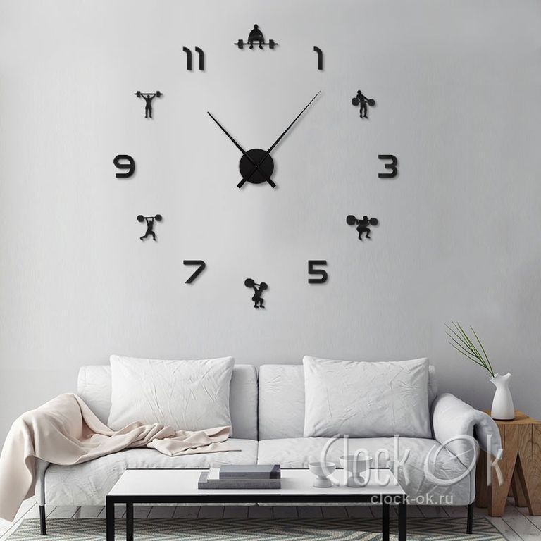 Gym clock. Настенные часы 3d. 3д часы настенные.